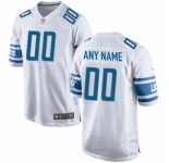 Men's Detroit Lions Nike White Custom Game Jersey