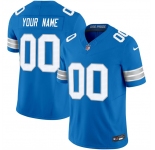 Men's Detroit Lions Active Player Custom Blue 2024 F.U.S.E. Vapor Limited Football Stitched Jersey