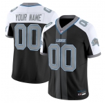 Men's Detroit Lions Customized Black Alternate 2025 F.U.S.E. 'Motor City Racing Edition' Vapor Limited Stitched Jersey