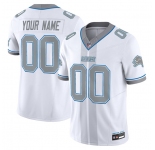 Men's Detroit Lions Customized White 2025 F.U.S.E. 'Motor City Racing Edition' Vapor Limited Stitched Jersey