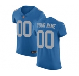 Men's Detroit Lions Customized Blue Alternate Vapor Untouchable Custom Elite Football Jersey