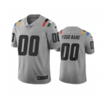 Men's Colts Customized Vapor Limited City Edition Gray Jersey