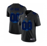 Men's Indianapolis Colts Custom Team Logo Dual Overlap Limited Football Jersey Black