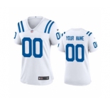 Women's Colts White Custom 2020 New Football Game Jersey