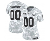 Women's Indianapolis Colts Active Player Custom 2024 F.U.S.E Arctic Camo Salute To Service Limited Stitched Jersey
