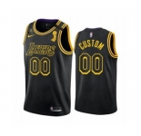 Men's LA Lakers Custom 2020 Finals Champions Black Mamba KB Patch Jersey