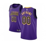 Men's Los Angeles Lakers 2018-19 Swingman Custom Jersey - City Edition - Purple