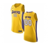 Men's Los Angeles Lakers Gold Icon Edition Custom Jersey S-5XL