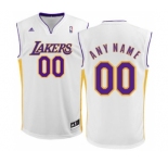 Mens Los Angeles Lakers White Customizable Basketball Basketball Jersey