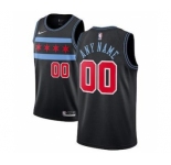 Men's Chicago Bulls 2018-19 Swingman Custom Jersey - City Edition - Black