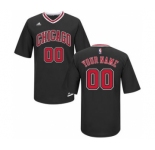 Men's Chicago Bulls Black Custom Alternate Jersey