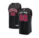 Men's Chicago Bulls Black Custom Basketball Jersey - Statement Edition