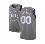 Men's Philadelphia 76ers 2018-19 Swingman Custom Jersey - City Edition - Charcoal