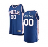 Men's Philadelphia 76ers Royal Custom Basketball Jersey - Icon Edition