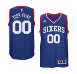 Mens Philadelphia 76ers Royal Custom Swingman Alternate Jersey