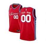 Philadelphia 76ers Red Swingman Custom Basketball Jersey - Statement Edition