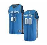 Men's Oklahoma City Thunder Blue Custom Basketball Jersey - Icon Edition
