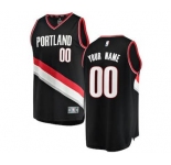 Men's Portland Trail Blazers Black Custom Basketball Jersey - Icon Edition