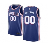 Philadelphia 76ers Blue Swingman Custom Basketball Jersey - Icon Edition
