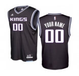 Men's Sacramento Kings Black 2016 - 17 Custom Basketball Alternate Jersey