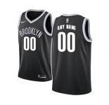 Brooklyn Nets Black Swingman Custom Basketball Jersey - Icon Edition