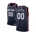 Men's New York Knicks 2018-19 Swingman Custom Jersey - City Edition - Navy