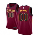Cleveland Cavaliers Maroon Swingman Custom Basketball Jersey - Icon Edition