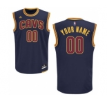 Cleveland Cavaliers Mens Custom Alternate Jersey - Navy Blue