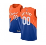 Men's Cleveland Cavaliers 2018-19 Swingman Custom Jersey - City Edition - Blue