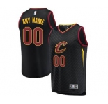 Men's Cleveland Cavaliers Black Custom Basketball Jersey - Statement Edition