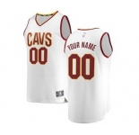 Men's Cleveland Cavaliers White Custom Basketball Jersey - Association Edition