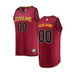 Men's Cleveland Cavaliers Wine Custom Basketball Jersey - Icon Edition