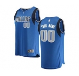 Men's Dallas Mavericks Blue Custom Basketball Jersey - Icon Edition