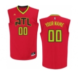 Men's Atlanta Hawks Red Custom Alternate Basketball Jersey