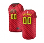 Men's Atlanta Hawks Red Custom Basketball Jersey - Statement Edition