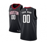 Houston Rockets Black Swingman Custom Basketball Jersey - Statement Edition