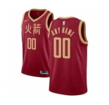 Men's Houston Rockets 2018-19 Swingman Custom Jersey - City Edition - Red