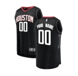 Men's Houston Rockets Black Custom Basketball Jersey - Statement Edition