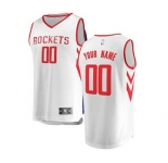 Men's Houston Rockets White Custom Basketball Jersey - Association Edition