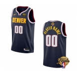 Men's Denver Nuggets Active Player Custom Navy 2023 Finals Icon Edition Stitched Basketball Jersey