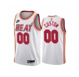 Men's Miami Heat Active Player Custom White Classic Edition Stitched Basketball Jersey
