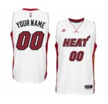 Mens Miami Heat White Custom Swingman Home Jersey