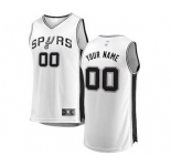 Men's San Antonio Spurs White Custom Basketball Jersey - Association Edition