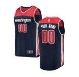 Men's Washington Wizards Navy Custom Basketball Jersey - Statement Edition