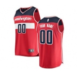 Men's Washington Wizards Red Custom Basketball Jersey - Icon Edition