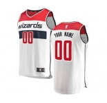 Men's Washington Wizards White Custom Basketball Jersey - Association Edition