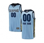 Men's Memphis Grizzlies Light Blue Custom Basketball Jersey - Statement Edition