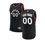 Men's Toronto Raptors Black Custom Basketball Jersey - Statement Edition