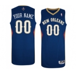 Men's New Orleans Pelicans Navy Custom Basketball Jersey