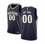 New Orleans Pelicans Navy Swingman Custom Basketball Jersey - Icon Edition
